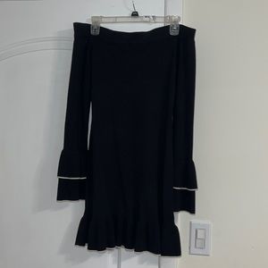 Off the Shoulder Sweater Dress